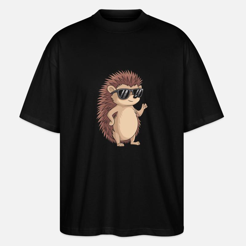 Hérisson - T-shirt bio Blaster 2.0 coupe oversize Stanley/Stella Unisexe - noir