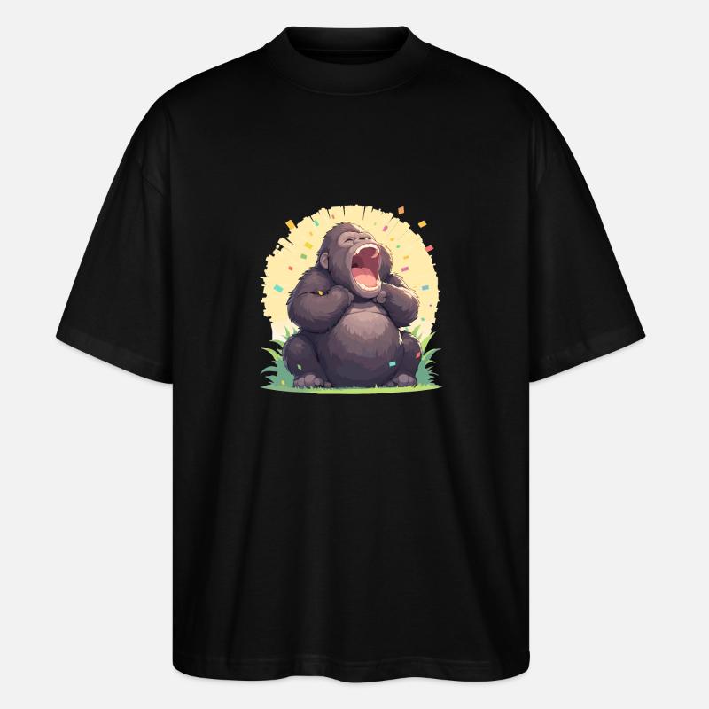Gorillas Gorilla - Stanley/Stella Oversized Unisex Bio T-Shirt Blaster 2.0 - Schwarz