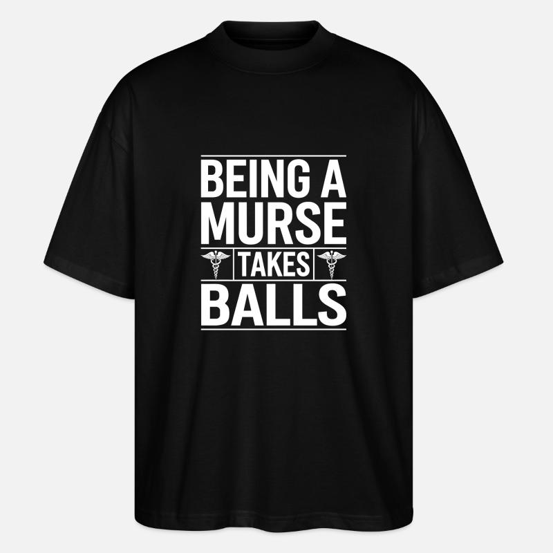 Stärke im Pflegeberuf - Stanley/Stella Oversized Unisex Bio T-Shirt Blaster 2.0 - Schwarz