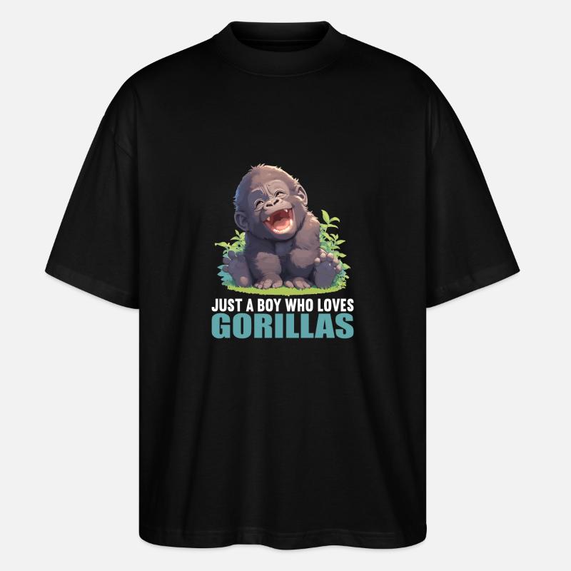 Gorilles Gorilles - T-shirt bio Blaster 2.0 coupe oversize Stanley/Stella Unisexe - noir