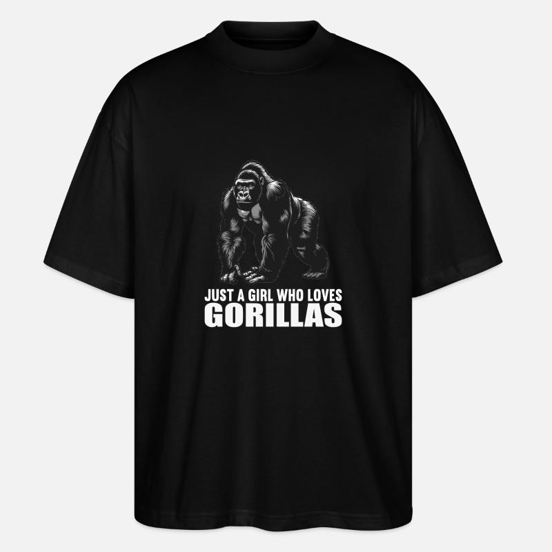 Gorillas Gorilla - Stanley/Stella Oversized Unisex Organic T-shirt Blaster 2.0 - black