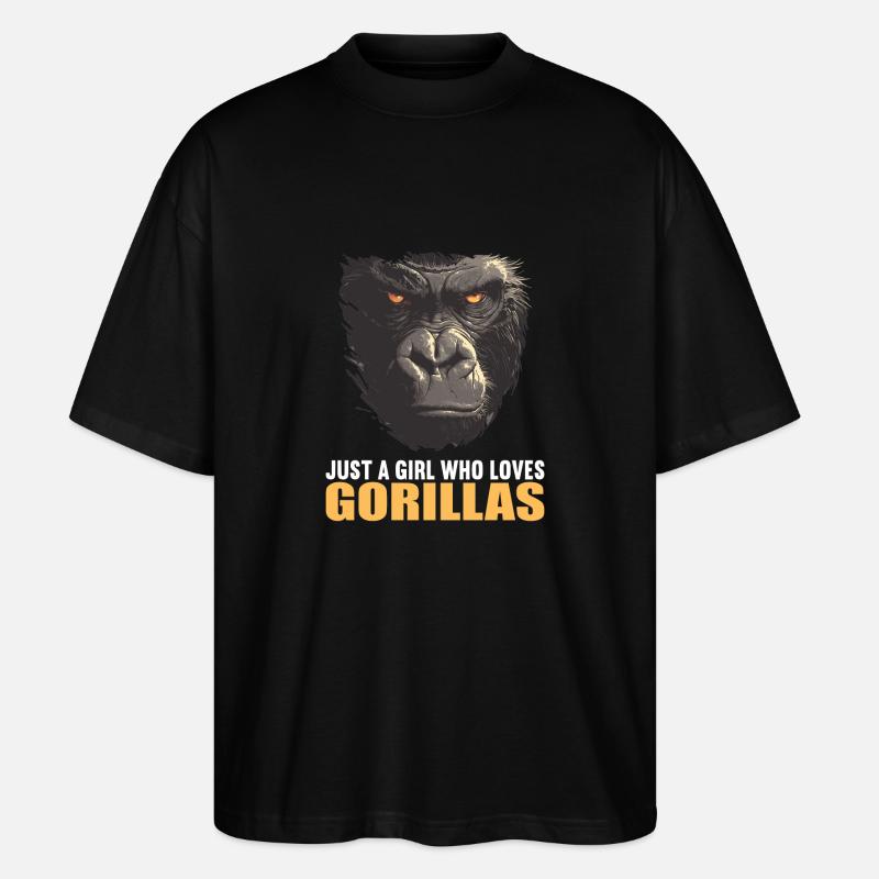 Gorillas Gorilla - Stanley/Stella Oversized Unisex Bio T-Shirt Blaster 2.0 - Schwarz