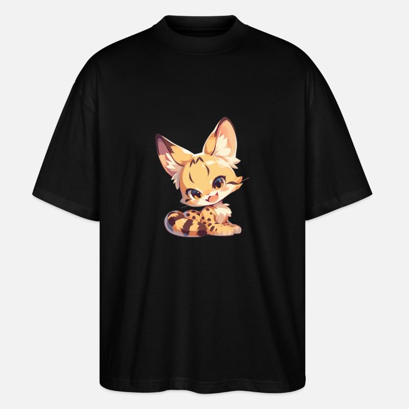 Servale Serval - Stanley/Stella Oversized Unisex Bio T-Shirt Blaster 2.0 - Schwarz