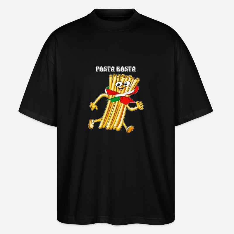 PASTA BASTA - Stanley/Stella Oversized Unisex Bio T-Shirt Blaster 2.0 - Schwarz