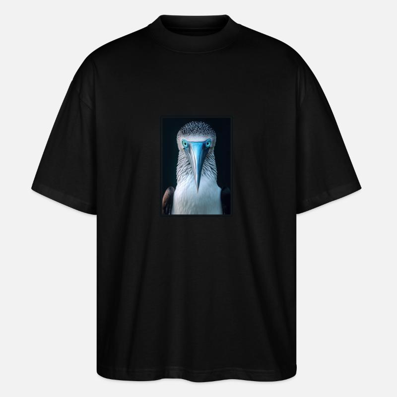 Fou à pieds bleus - T-shirt bio Blaster 2.0 coupe oversize Stanley/Stella Unisexe - noir