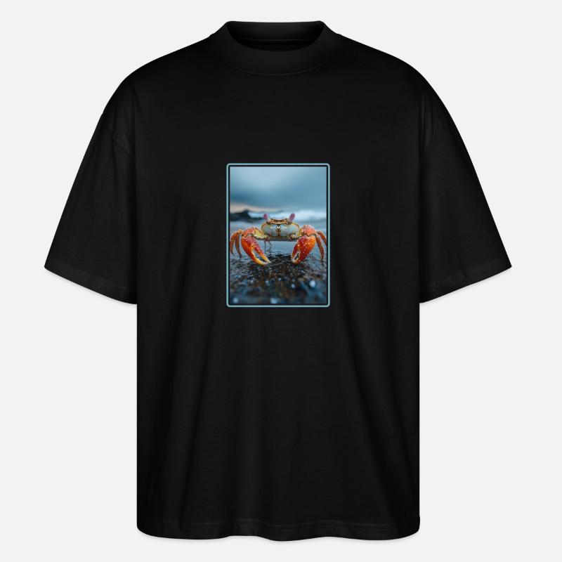 Krabbe Krabben - Stanley/Stella Oversized Unisex Bio T-Shirt Blaster 2.0 - Schwarz