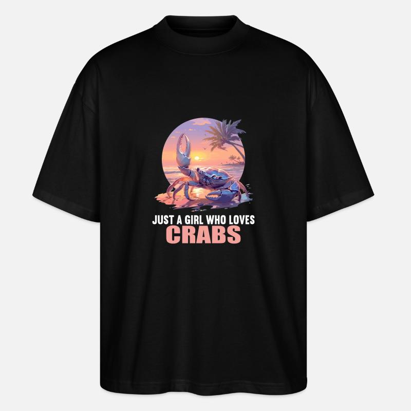 Krabbe Krabben - Stanley/Stella Oversized Unisex Bio T-Shirt Blaster 2.0 - Schwarz