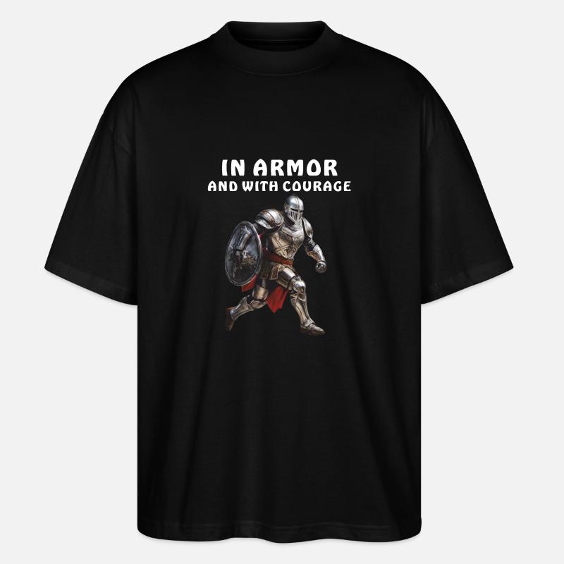 EN ARMURE ET AVEC COURAGE - T-shirt bio Blaster 2.0 coupe oversize Stanley/Stella Unisexe - noir