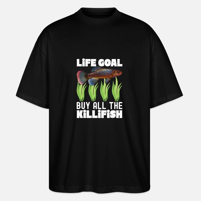 Killifisch Aquarium Fish Lovers - Stanley/Stella Oversized Unisex Organic T-shirt Blaster 2.0 - black