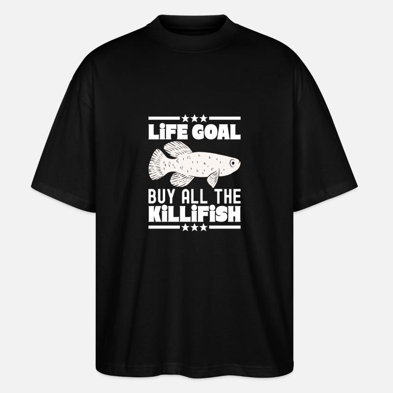 Killifisch Aquarium Fish Lovers - Stanley/Stella Oversized Unisex Organic T-shirt Blaster 2.0 - black