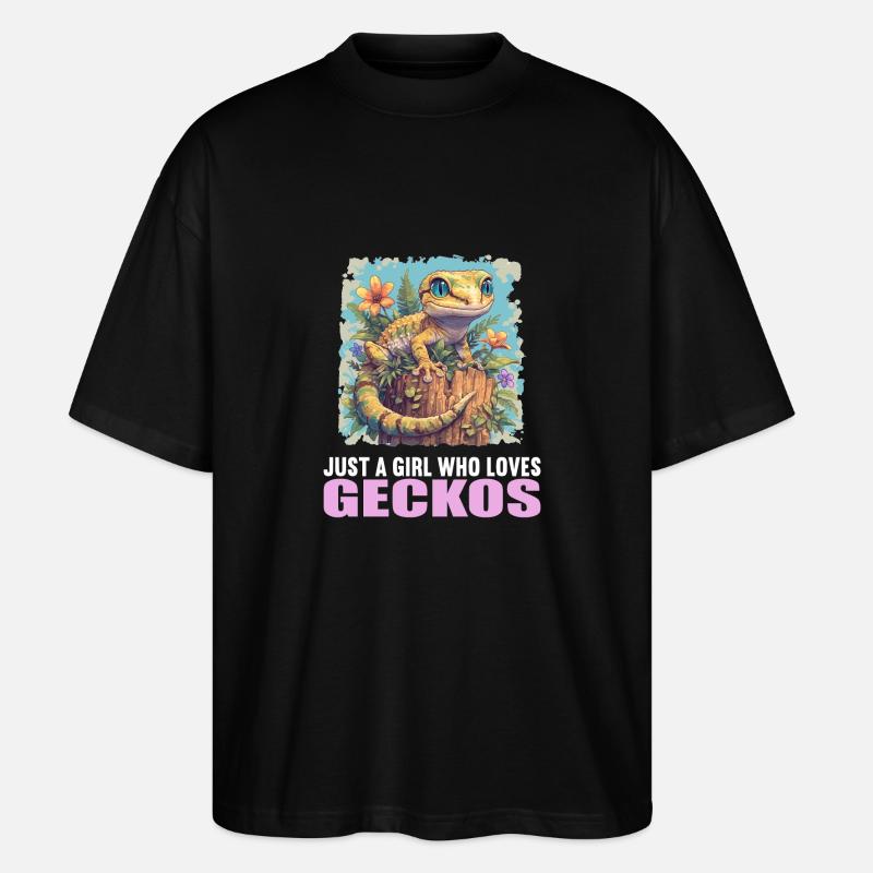 Geckos Geckos - T-shirt bio Blaster 2.0 coupe oversize Stanley/Stella Unisexe - noir