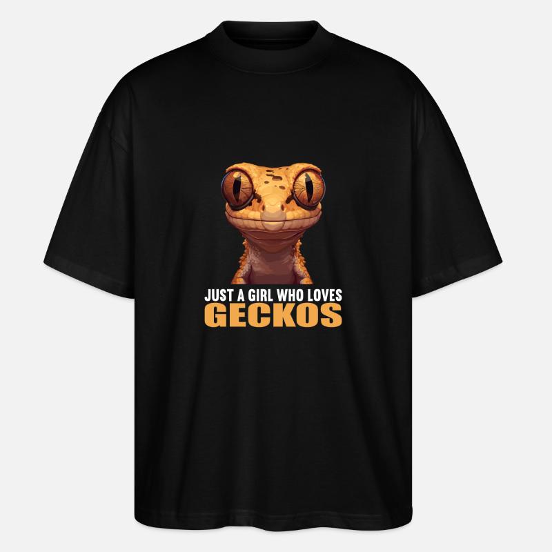 Geckos Gecko - Stanley/Stella Oversized Unisex Organic T-shirt Blaster 2.0 - black