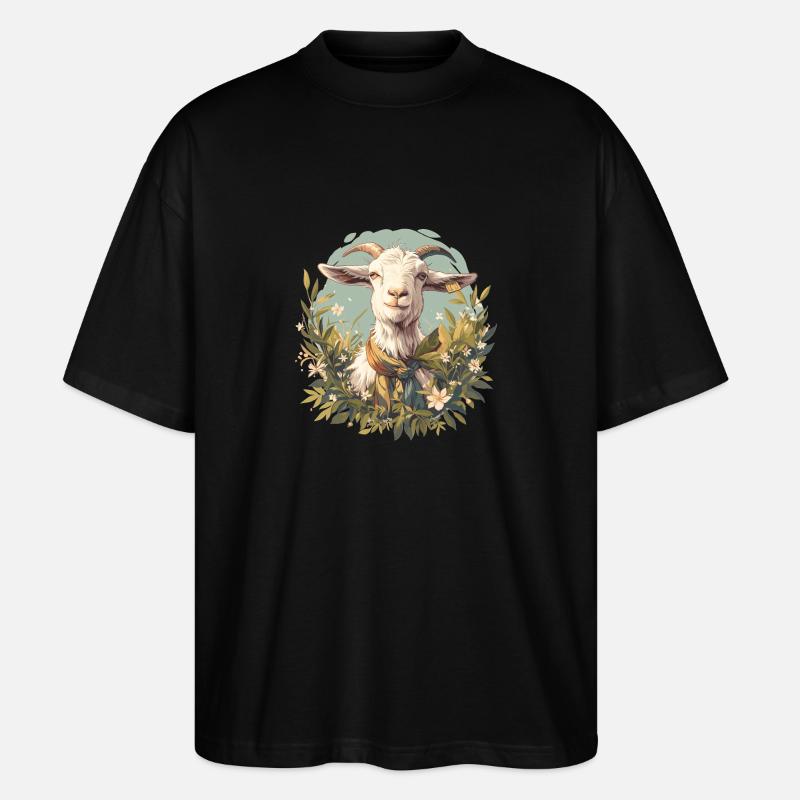 Chèvres chèvre - T-shirt bio Blaster 2.0 coupe oversize Stanley/Stella Unisexe - noir