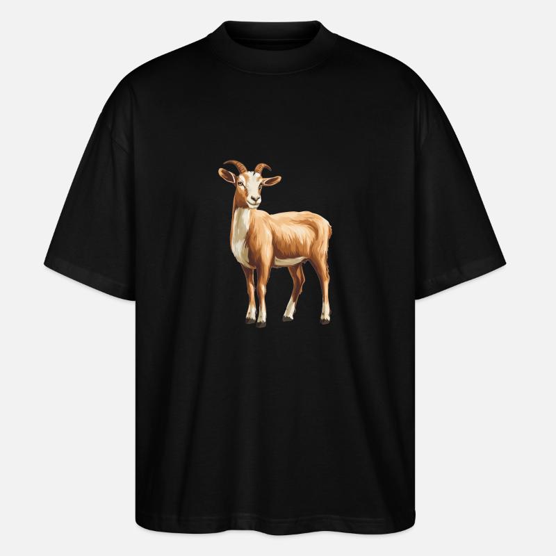Chèvres chèvre - T-shirt bio Blaster 2.0 coupe oversize Stanley/Stella Unisexe - noir