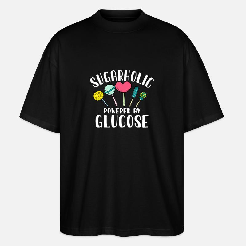 Passionné de sucreries sucrées - T-shirt bio Blaster 2.0 coupe oversize Stanley/Stella Unisexe - noir