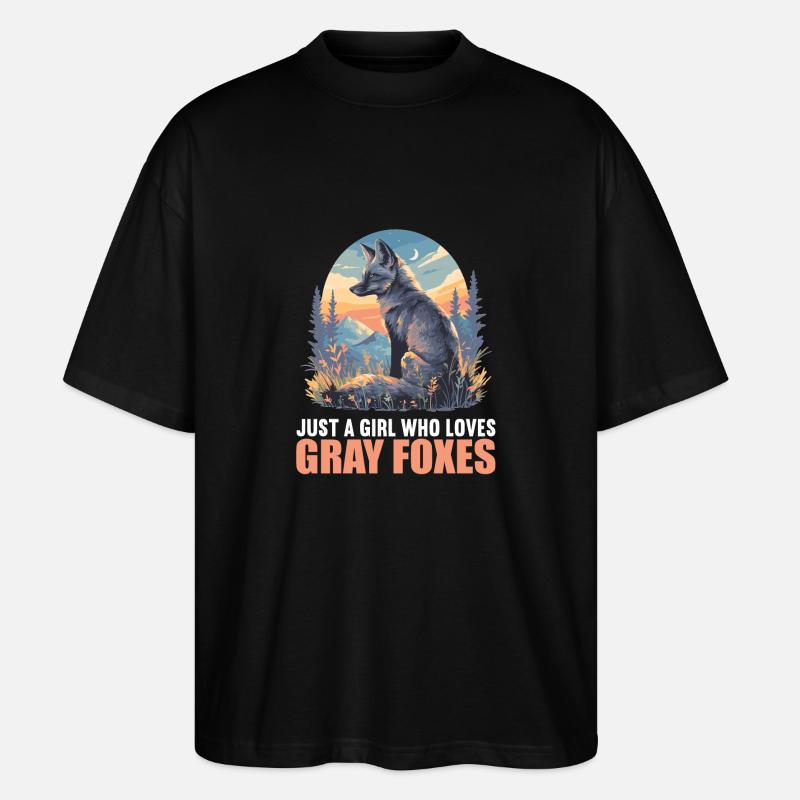 Graufüchse Graufuchs - Stanley/Stella Oversized Unisex Bio T-Shirt Blaster 2.0 - Schwarz
