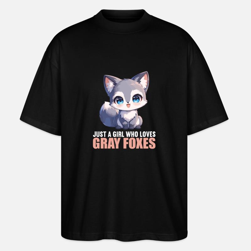 Graufüchse Graufuchs - Stanley/Stella Oversized Unisex Bio T-Shirt Blaster 2.0 - Schwarz