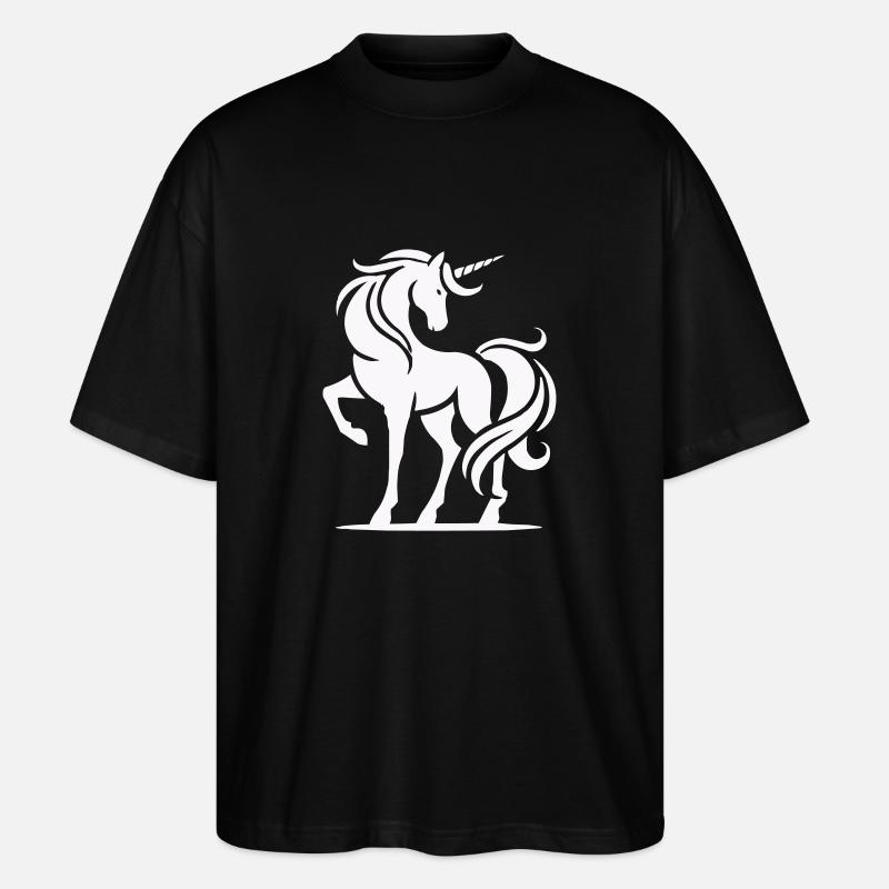 einhorn - Stanley/Stella Oversized Unisex Bio T-Shirt Blaster 2.0 - Schwarz