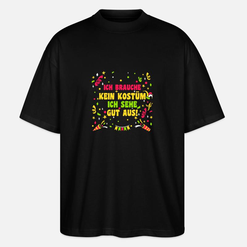 Costume de carnaval Carnaval - T-shirt bio Blaster 2.0 coupe oversize Stanley/Stella Unisexe - noir