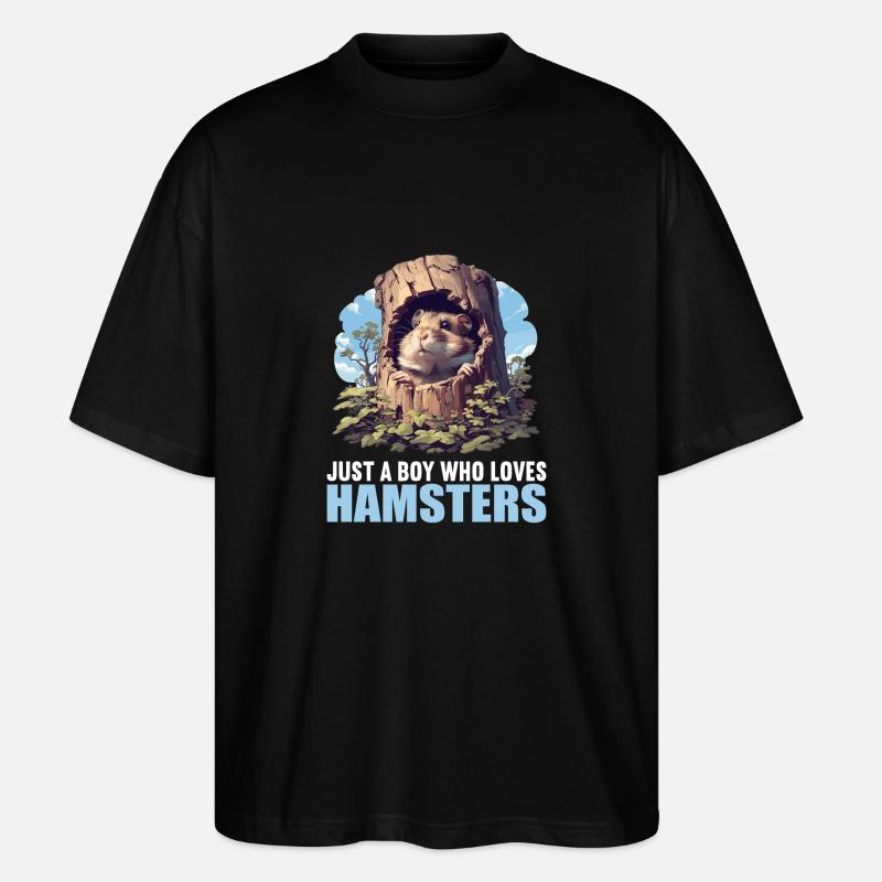 Hamster - Stanley/Stella Oversized Unisex Bio T-Shirt Blaster 2.0 - Schwarz