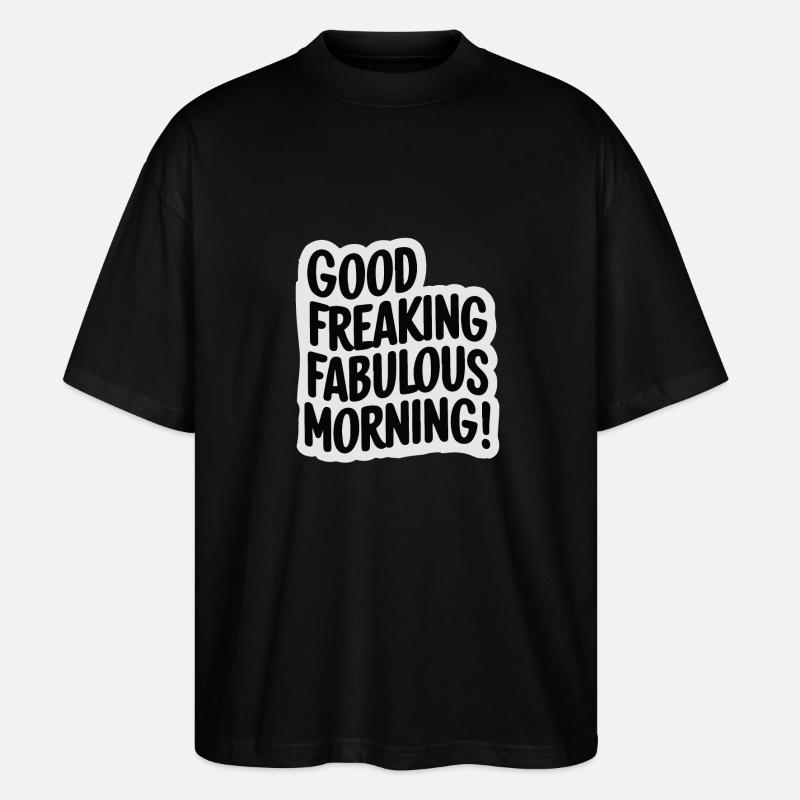 GUTEN MORGEN! - Stanley/Stella Oversized Unisex Bio T-Shirt Blaster 2.0 - Schwarz