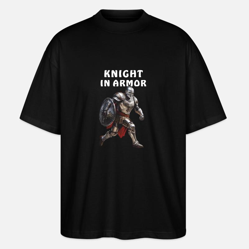 KNIGHT IN ARMOR - Stanley/Stella Oversized Unisex Bio T-Shirt Blaster 2.0 - Schwarz