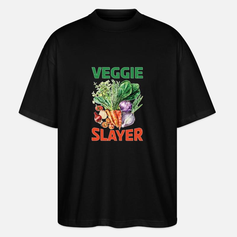 Veggie Slayer - Stanley/Stella Oversized Unisex Bio T-Shirt Blaster 2.0 - Schwarz