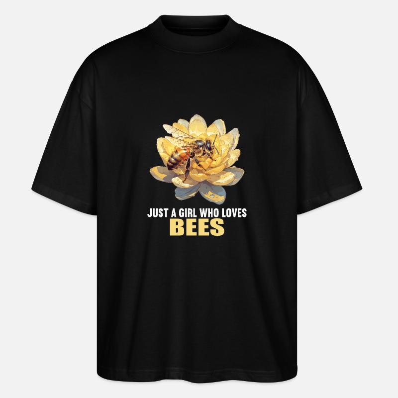 Abeilles Abeille - T-shirt bio Blaster 2.0 coupe oversize Stanley/Stella Unisexe - noir