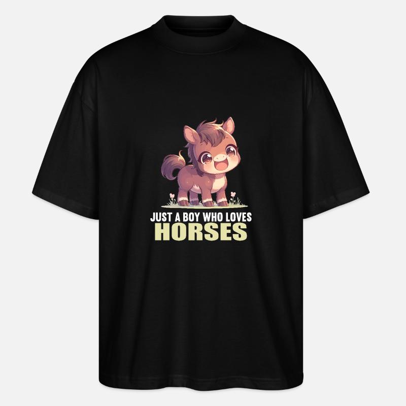 Chevaux Cheval - T-shirt bio Blaster 2.0 coupe oversize Stanley/Stella Unisexe - noir