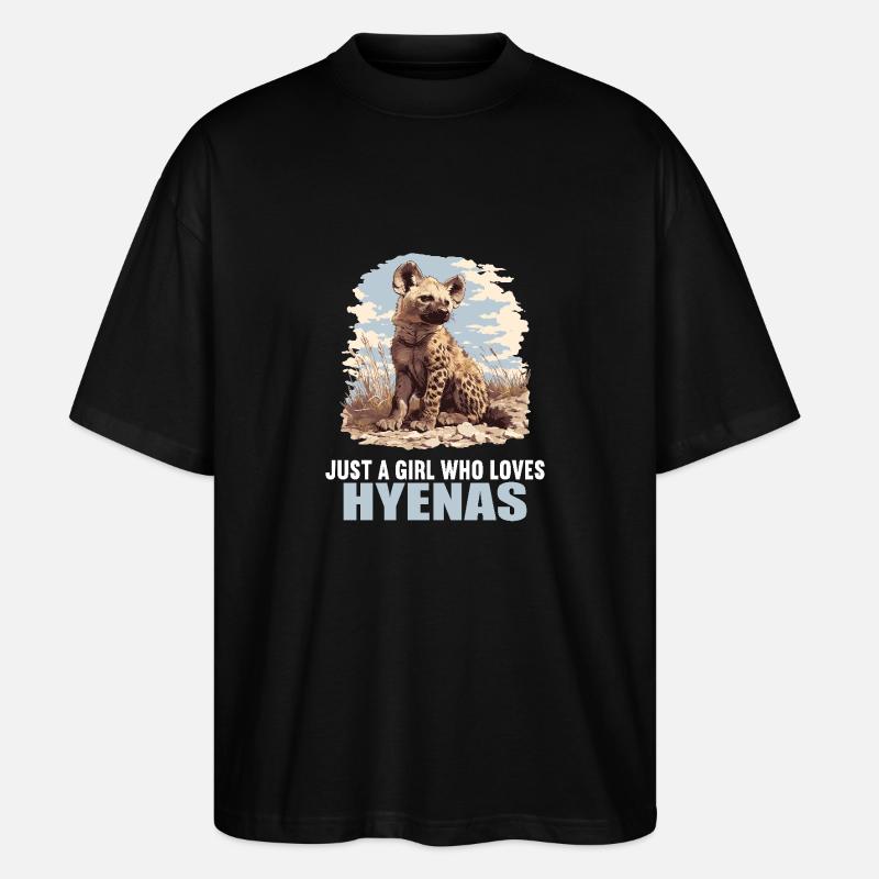 Hyänen Hyäne - Stanley/Stella Oversized Unisex Bio T-Shirt Blaster 2.0 - Schwarz