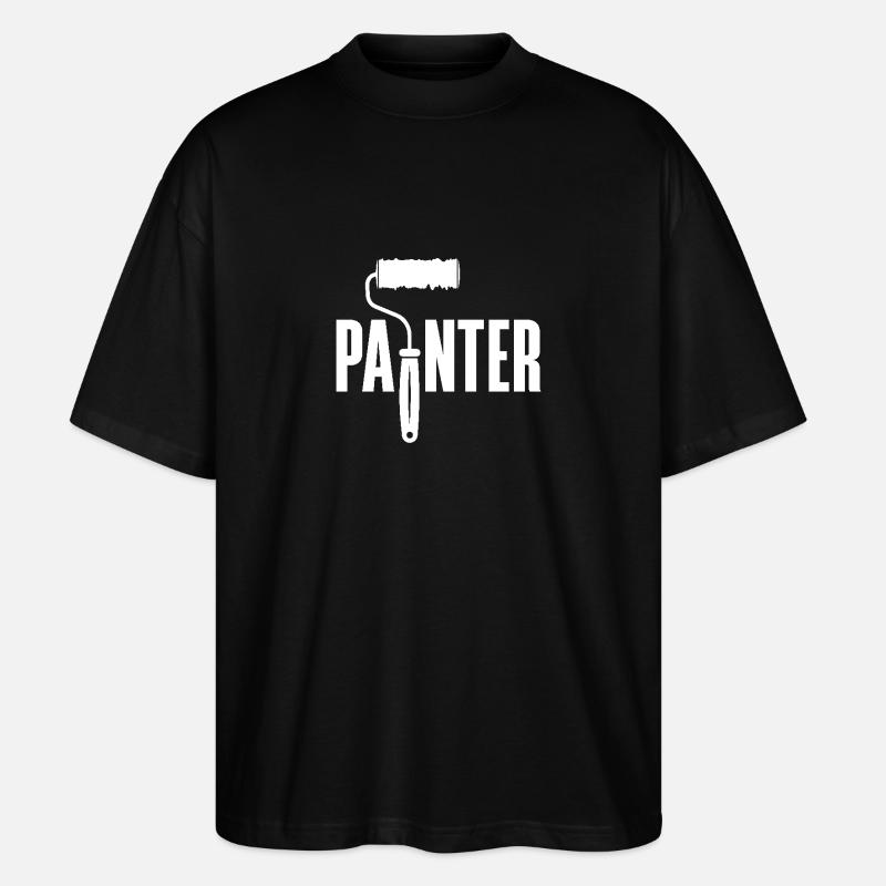 Painter Tool Creative Inspiration - Stanley/Stella Oversized Unisex Organic T-shirt Blaster 2.0 - black