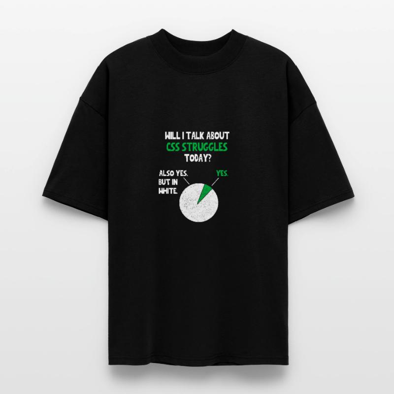 Coder Web Developer Programmer Will I talk about F Stanley/Stella Oversized Unisex Organic T-shirt Blaster 2.0