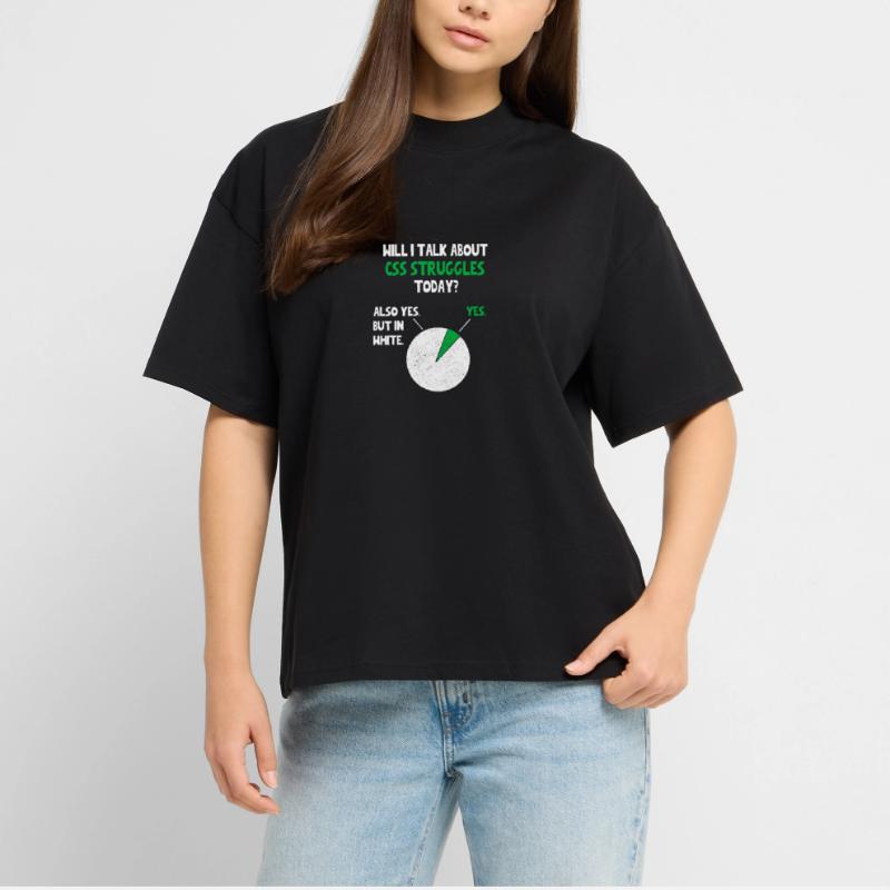 Coder Web Developer Programmer Will I talk about F Stanley/Stella Oversized Unisex Organic T-shirt Blaster 2.0
