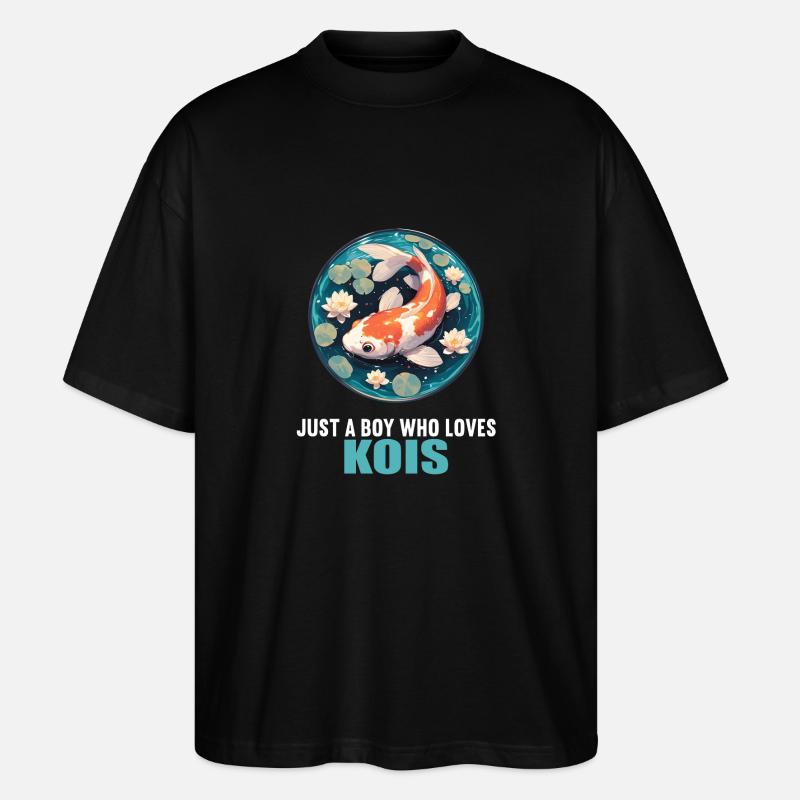 Kois Koi Karpfen - Stanley/Stella Oversized Unisex Bio T-Shirt Blaster 2.0 - Schwarz