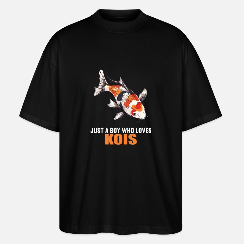 Kois Koi Karpfen - Stanley/Stella Oversized Unisex Bio T-Shirt Blaster 2.0 - Schwarz
