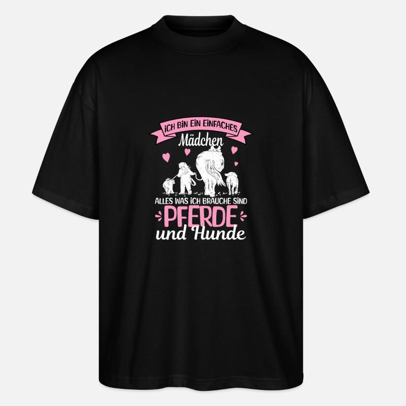 Filles simples chevaux - T-shirt bio Blaster 2.0 coupe oversize Stanley/Stella Unisexe - noir