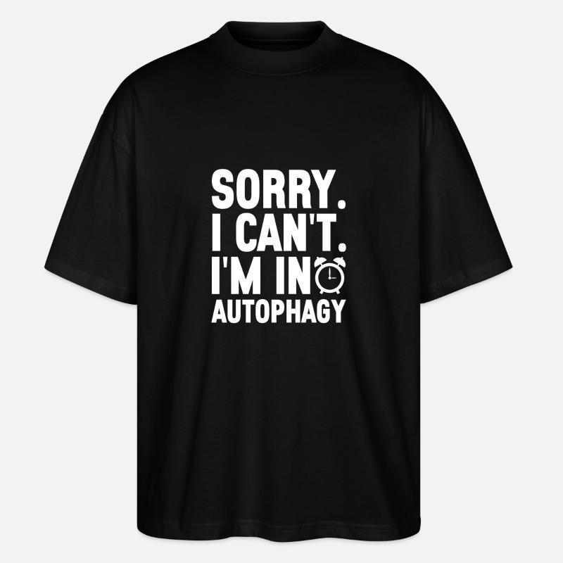 Jeûne intermittent Jeûne intermittent - T-shirt bio Blaster 2.0 coupe oversize Stanley/Stella Unisexe - noir