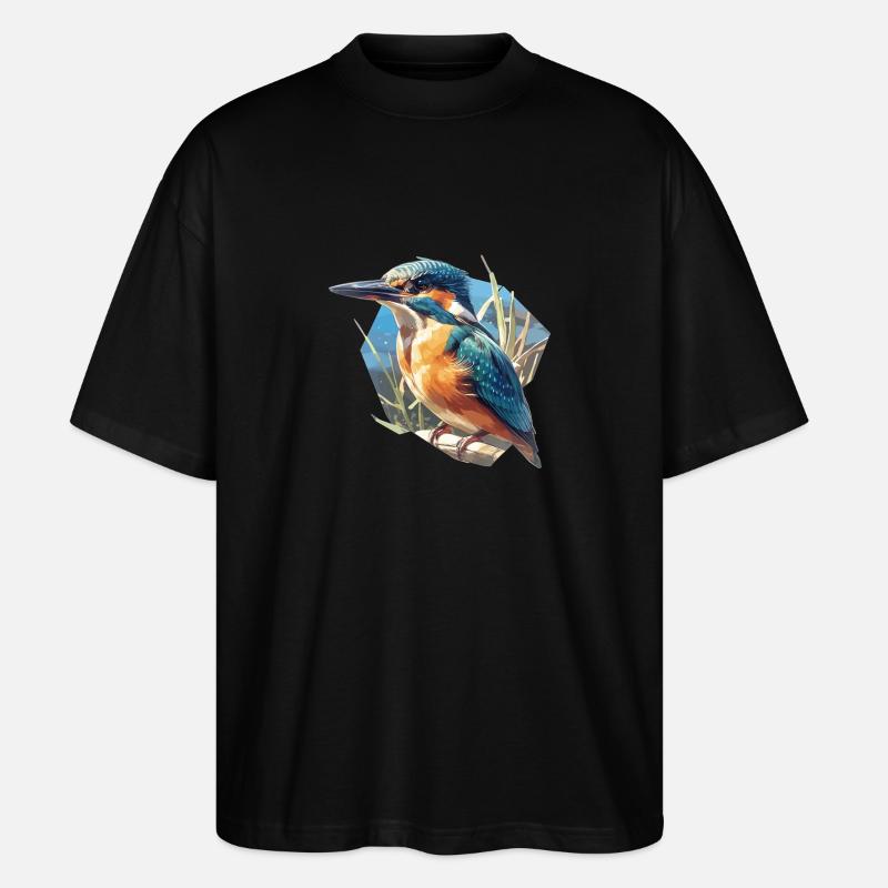 Martin-pêcheur Martin-pêcheur - T-shirt bio Blaster 2.0 coupe oversize Stanley/Stella Unisexe - noir