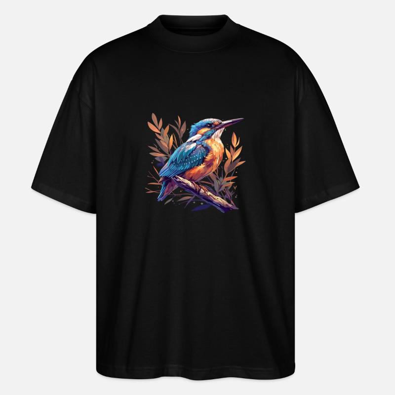 Eisvögel Eisvogel - Stanley/Stella Oversized Unisex Bio T-Shirt Blaster 2.0 - Schwarz