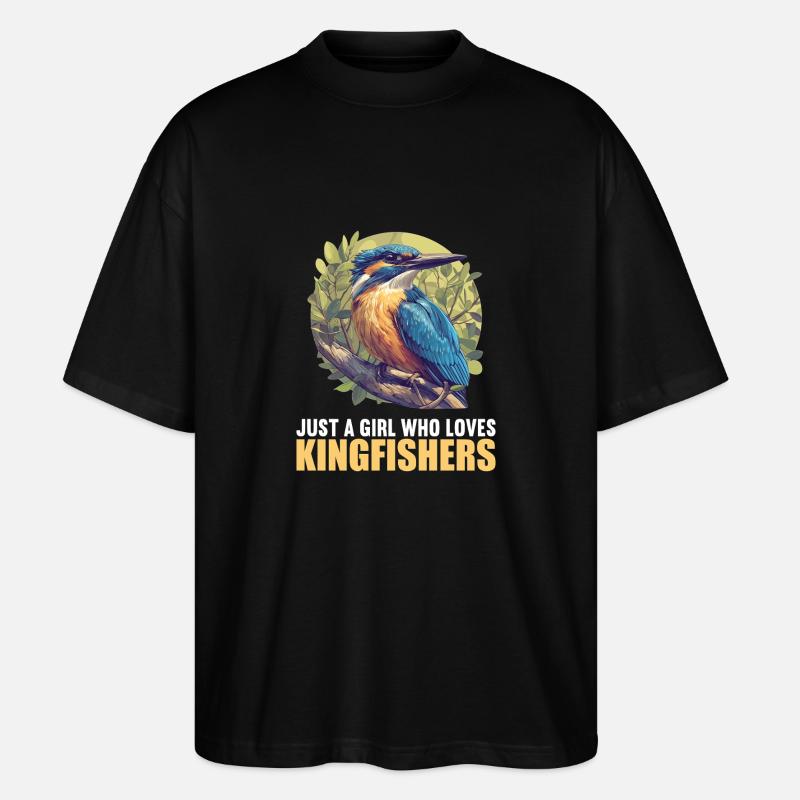 Eisvögel Eisvogel - Stanley/Stella Oversized Unisex Bio T-Shirt Blaster 2.0 - Schwarz