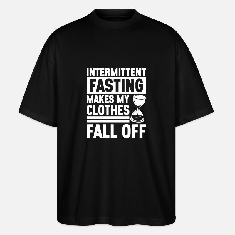 Intermittent fasting Intermittent fasting - Stanley/Stella Oversized Unisex Organic T-shirt Blaster 2.0 - black