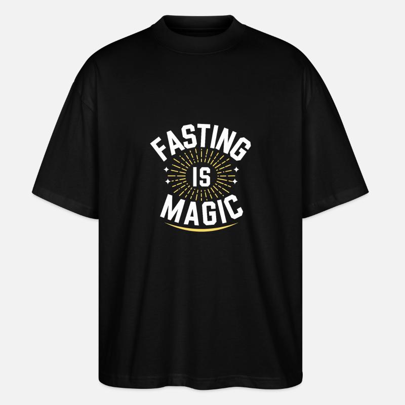 Intermittent fasting Intermittent fasting - Stanley/Stella Oversized Unisex Organic T-shirt Blaster 2.0 - black