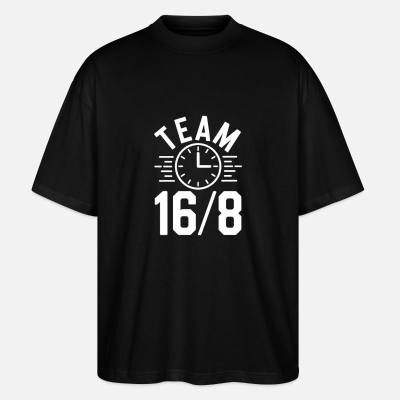 Jeûne intermittent Jeûne intermittent - T-shirt bio Blaster 2.0 coupe oversize Stanley/Stella Unisexe - noir