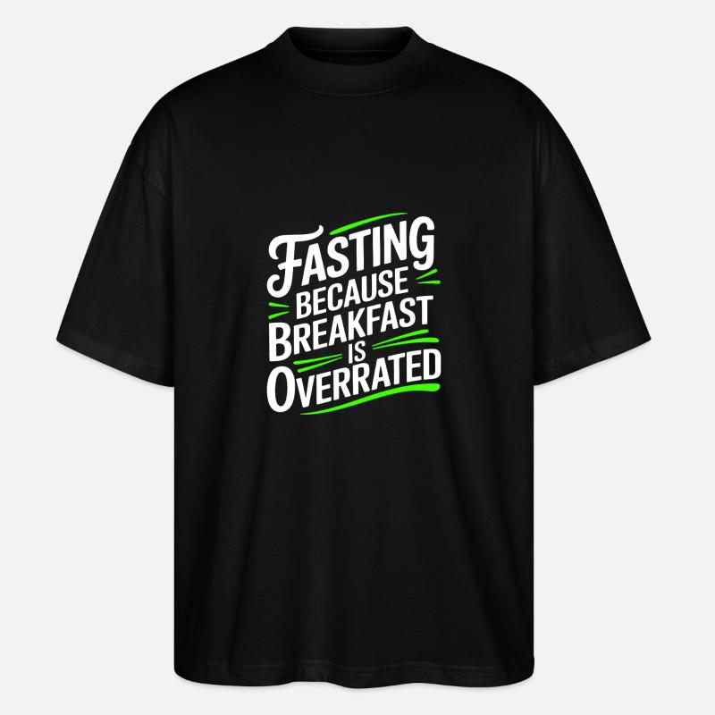 Intermittent fasting Intermittent fasting - Stanley/Stella Oversized Unisex Organic T-shirt Blaster 2.0 - black