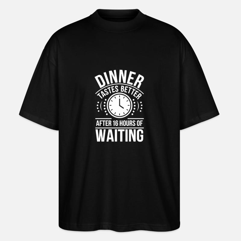 Intermittent fasting Intermittent fasting - Stanley/Stella Oversized Unisex Organic T-shirt Blaster 2.0 - black