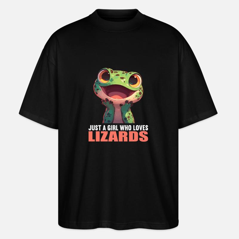 Lizards Lizard - Stanley/Stella Oversized Unisex Organic T-shirt Blaster 2.0 - black