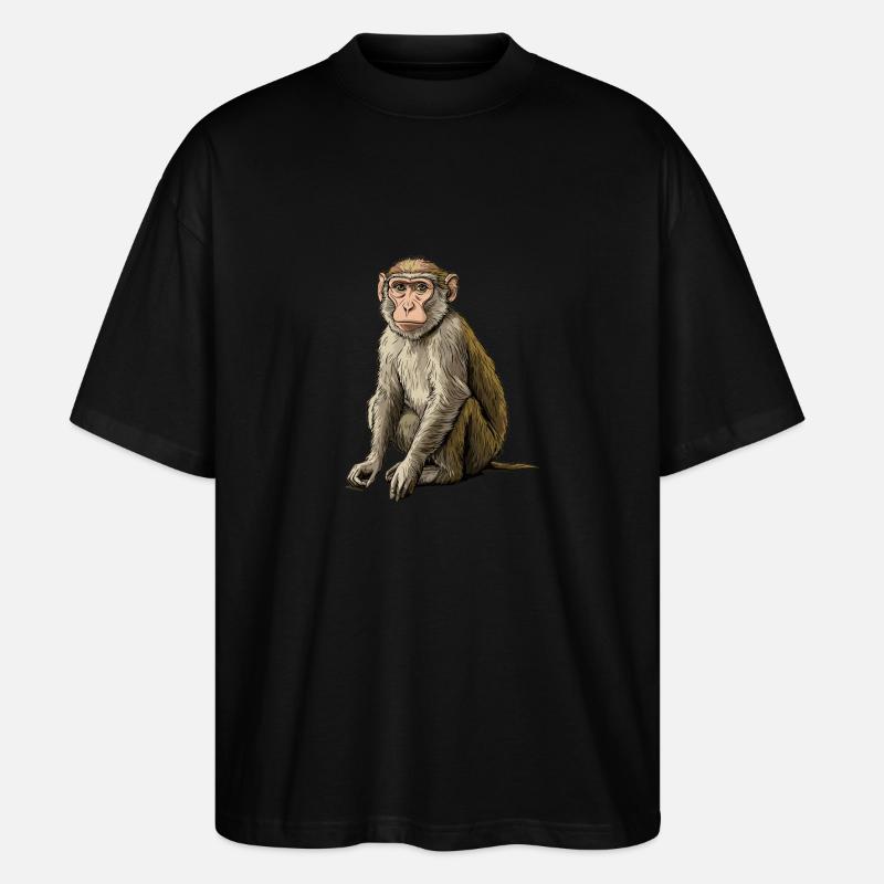 Macaque Macaque - T-shirt bio Blaster 2.0 coupe oversize Stanley/Stella Unisexe - noir
