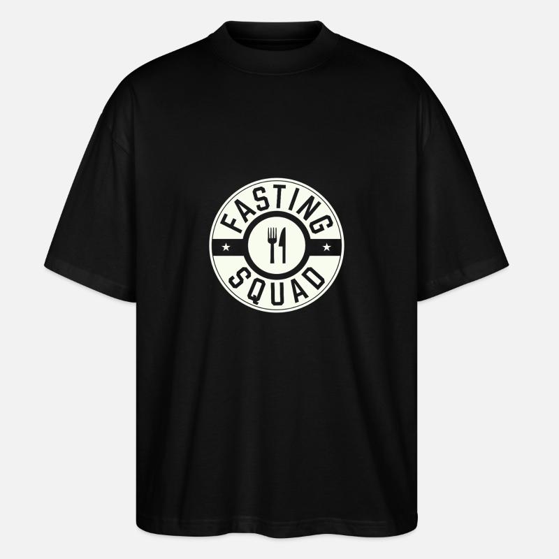 Jeûne intermittent Jeûne intermittent - T-shirt bio Blaster 2.0 coupe oversize Stanley/Stella Unisexe - noir