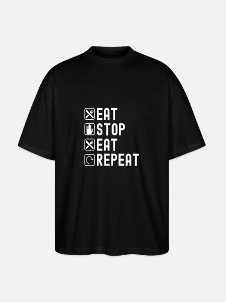 Intermittent fasting Intermittent fasting - Stanley/Stella Oversized Unisex Organic T-shirt Blaster 2.0 - black