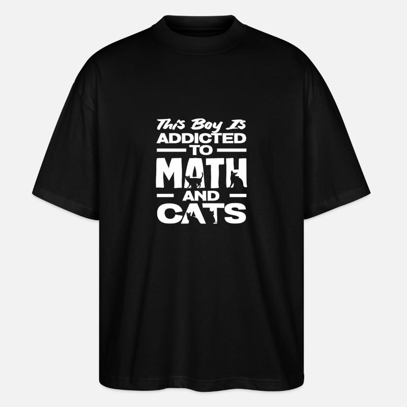 Math Teacher Math Gift - Stanley/Stella Oversized Unisex Organic T-shirt Blaster 2.0 - black